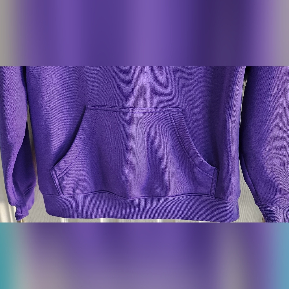 Under Armour Purple Hoodie Size SM lined hood Front Pouch - Picture 3 of 6